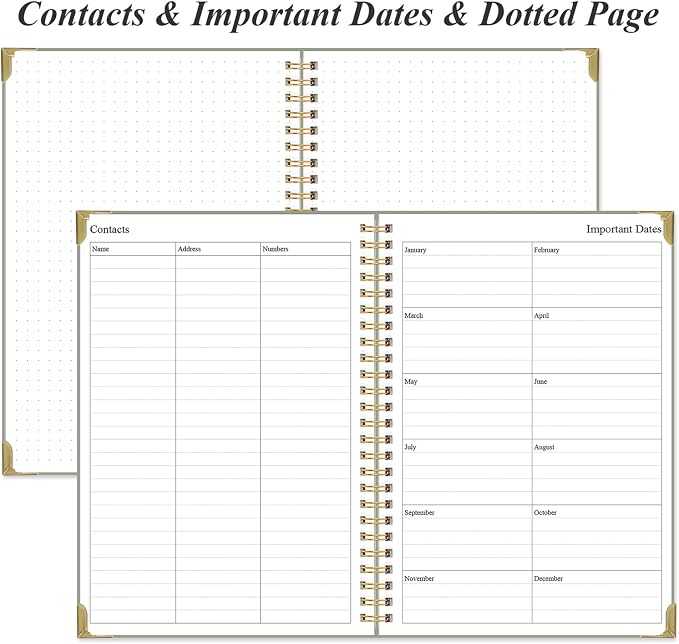 To Do List Notebook - Aesthetic Daily Planner to Easily Organize Your Tasks And Boost Productivity - Undated Planner for School or Office Supplies, 5.8" x 8.5", Green