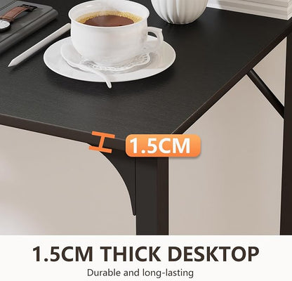 BestOffice Computer Desk,Home Office Desk, Modern Simple Style for Home Office Study Writing (Black, 63 Inch)