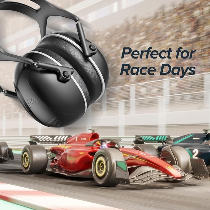 SNR 35dB High Noise Cancelling Ear Muffs, Ear Protection for Mowing, Adult Noise Cancelling Headphones for Autism, Hearing Protection Ear Muffs for Noise, Noise Reduction Earmuffs for Shooting,Mowing