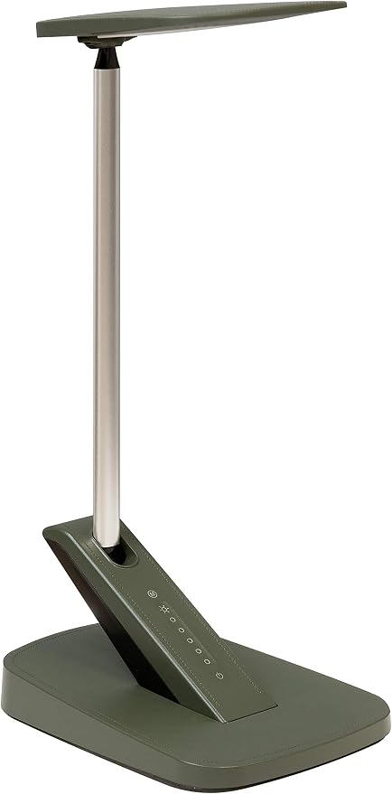 UltraBrite UDL0456-LGRN-DS LED Desk Lamp, 8.7”L X 6.2”W x 17.5"H, Green