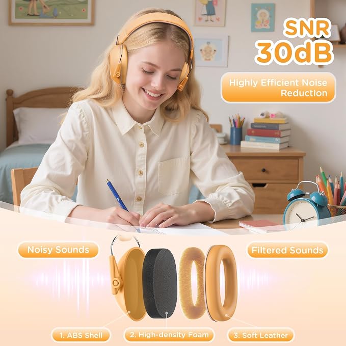 Link Dream Ear Protection Ear Muffs for Kids Toddler Noise Cancelling Reduction SNR 30dB for Show, Concert, Events, Fireworks