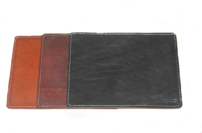 LEATHER MOUSE PADS: Three Great Color Finishes. Hand Tooled and made just for YOU in Missouri, the show me state!
