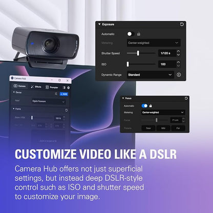 Elgato Facecam MK.2, Premium Full HD Webcam, HDR