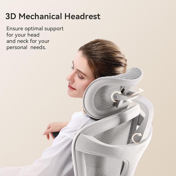 SIHOO Doro C300 Ergonomic Office Chair with Ultra Soft 3D Armrests, Dynamic Lumbar Support for Home Office Chair, Adjustable Backrest Desk Chair, Swivel Big and Tall Computer Chair 2 Packs (Grey)