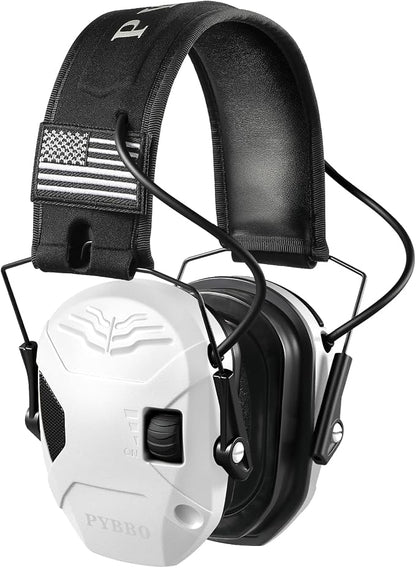 Electronic Shooting Ear Protection w/Gel Pads, 23dB NRR Active Noise Reduction & 3X Amplification Headset for Shooters