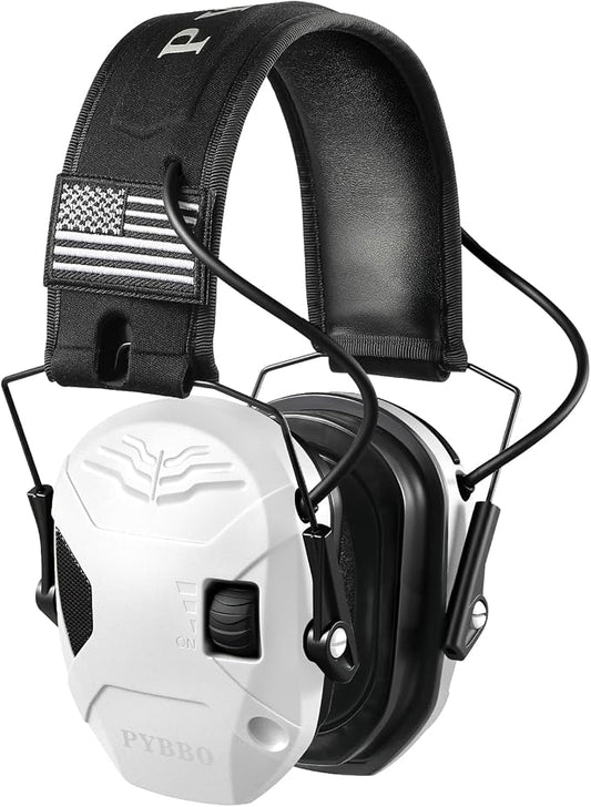 Electronic Shooting Ear Protection w/Gel Pads, 23dB NRR Active Noise Reduction & 3X Amplification Headset for Shooters