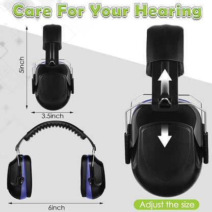 Yunsailing 4 Pcs Nrr 28db Noise Reduction Ear Protection Hearing Protection Muffs Foldable Headphones for Shooting
