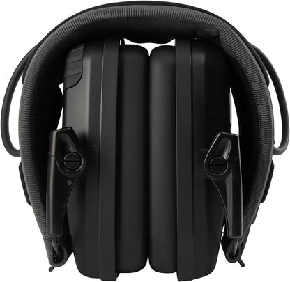 CyberMuff E – Electronic Shooting Ear Protection Earmuffs | NRR 24dB, Memory foam ear cushion, Padded headband, Compact folding design, Ergonomic design, Comfortable