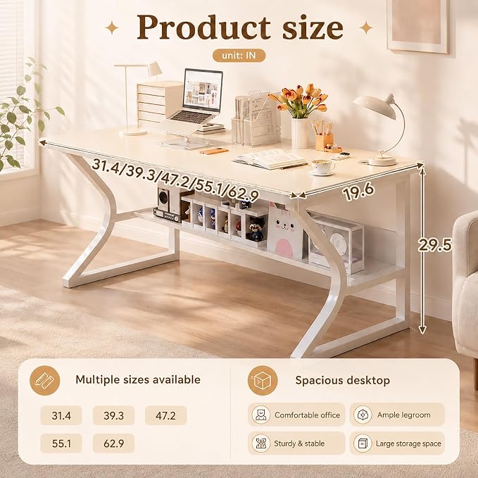 Small Computer Desk with Bookshelf, 39.4 Inch Writing Desk Black | Storage Bookshelf Design; Space Saving Desk for Small Apartment; Home Office, Bedroom & Study Use; Compact Writing Table