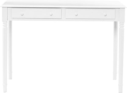 SEI Furniture - Writing 2-drawer Desk- Crisp White - Transitional Design, White Finish - Ideal for Home Office, Bedroom (HO8800)