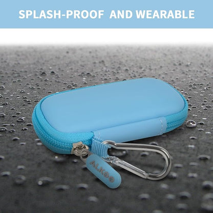USB Flash Drive Case, SD Card Holder Compatible with Thumb Drive, Memory Cards, SDXC SDHC Storage Bag, Electronic Accessories Organizer for SanDisk for Samsung for Inland (Light Blue)