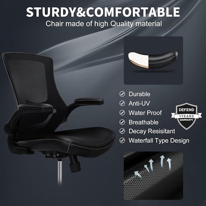 Misolant Tall Office Chair for Standing Desk, Drafting Chair with Footrest Ring, PU Leather Recline High Office Tall Desk Chair with Adjustable Lumbar Support