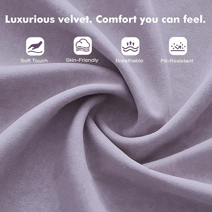 High Back Velvet Office Chair Purple, Comfy Home Executive Desk Chairs with Flip-Up Arms, Fabric Ergonomic Chairs with Lumbar Support, Stylish Computer Swivel Chair with Wheels for Women