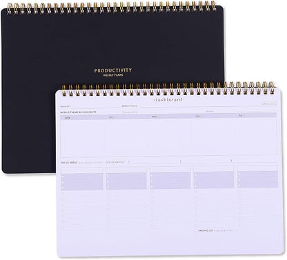 Weekday To Do List Notepad - 5-Day Undated Weekly Schedule Plan Your Daily Tasks, Goals, Events, Appointments, Shopping - Multi Project Management Planner Notebook for Work