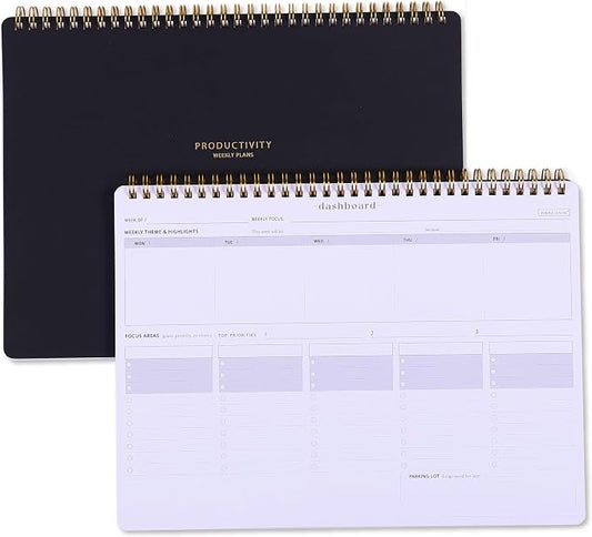 Weekday To Do List Notepad - 5-Day Undated Weekly Schedule Plan Your Daily Tasks, Goals, Events, Appointments, Shopping - Multi Project Management Planner Notebook for Work