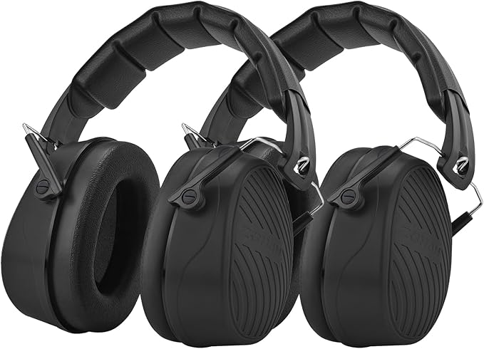 ZOHAN 019 Noise Cancelling Headphones for Adult - NRR 28dB Hearing Protection for Working, Shooting, Mowing, Autism
