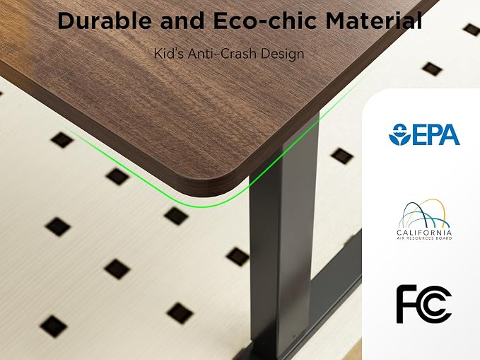 WALKINGDESK 75x61 Inches Reversible L Shaped Standing Desk Height Adjustable with Cup Holder, Electric Corner Computer Workstation for Home Office, Ergonomic Sit Stand up Gaming Desk, Black Walnut
