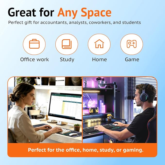 Excel Shortcuts Key Mouse Pad (31.5" x 11.8") | XXL Cheat Sheet Desk mat with 120+ Excel Keyboard Shortcuts, Non-Slip Rubber Base, Cheat Sheet Gaming Mousepad or PC Office