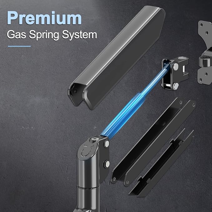 Single Monitor Mount Arm Fits up to 32 Inch, Desk Mount Holds 4.4-19.8lbs Computer Screen, Full Motion Monitor Desk Mount, VESA Mount 75x75, 100x100