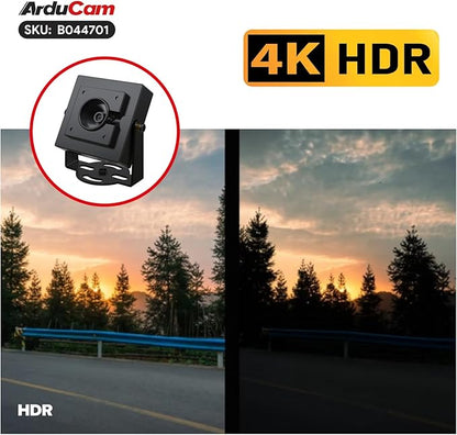 Arducam 8MP USB Camera Module with HDR, Autofocus Lightburn Camera, USB 2.0 Webcam with Multiple preset AI Resolutions for Raspberry Pi, Windows, Linux, Android, Mac OS