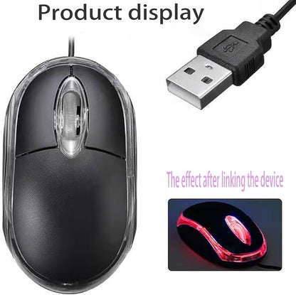 Guiheng Wired Mini Optical Mouse Computer Mouse Ergonomic Mouse with USB Mouse for Laptop PC Desktop mice Compatible with Windows Linux Mac fit for Office Business Home,Kids