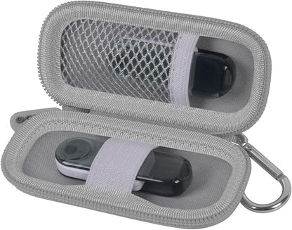 USB Flash Drive Case, SD Card Holder Compatible with Thumb Drive, Memory Cards, SDXC SDHC Storage Bag, Electronic Accessories Organizer for SanDisk for Samsung for Inland (Grey)