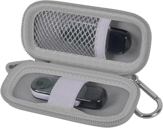 USB Flash Drive Case, SD Card Holder Compatible with Thumb Drive, Memory Cards, SDXC SDHC Storage Bag, Electronic Accessories Organizer for SanDisk for Samsung for Inland (Grey)