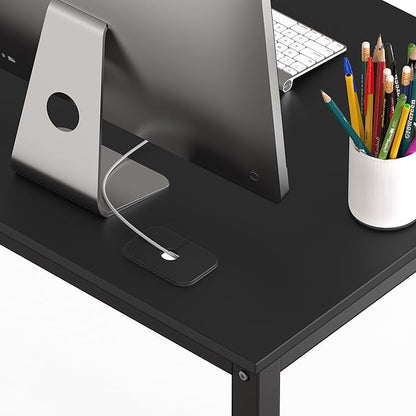 SHW 48-Inch Commercial-Grade Office Computer Desk, Black | Commercial-Grade