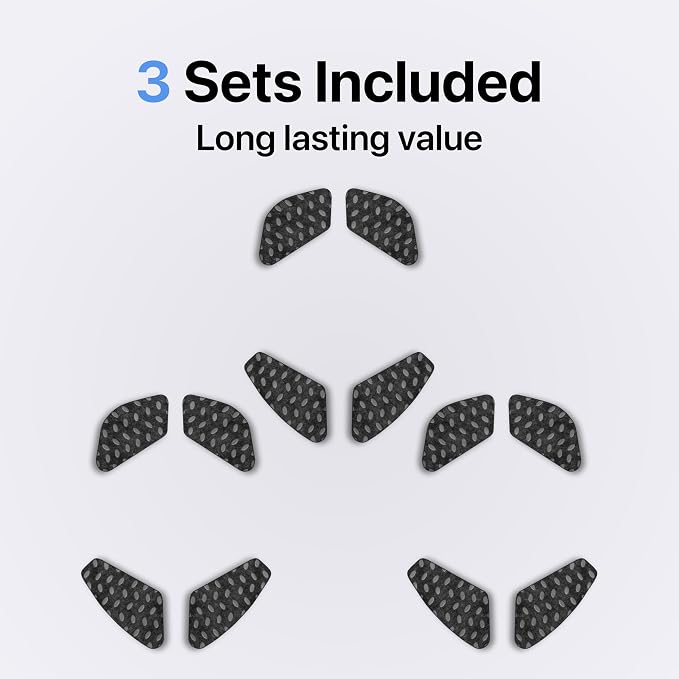 Adhesive Mouse Pad, 3 Pack - Minimalist Mousepad for Glorious Model D-