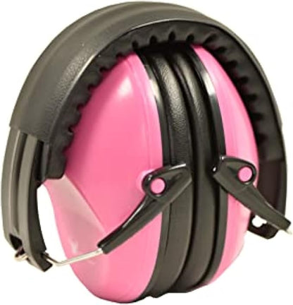 Earmuff hearing protection with low profile passive folding design 26dB NRR and reduces up to 125dB