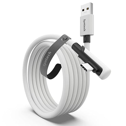 Syntech Link Cable 10 FT Compatible with Oculus/Meta Quest 3/Meta Quest 3S, Quest2/Pro/Pico 4/Ultra Accessories and PC/SteamVR, High Speed PC Data Transfer, USB 3.0 to USB C Cable for VR Headset