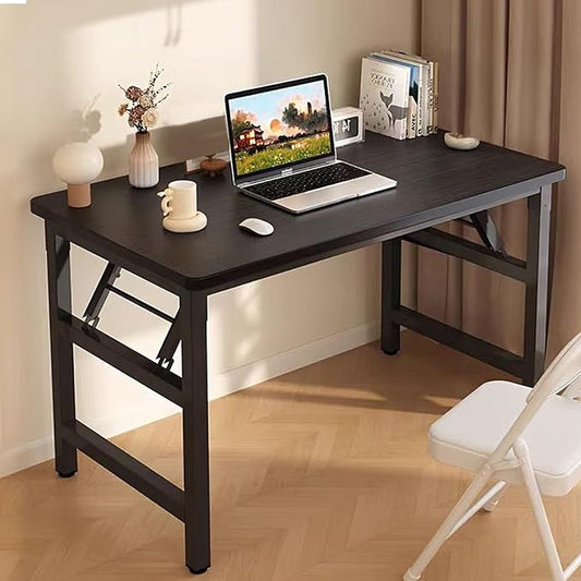 Folding Desk,39.4 Inch No Assembly Folding Computer Desk, Space-Saving Small Desk for Home Office Bedroom Dorm Study, Compact Portable Foldable Laptop Desk