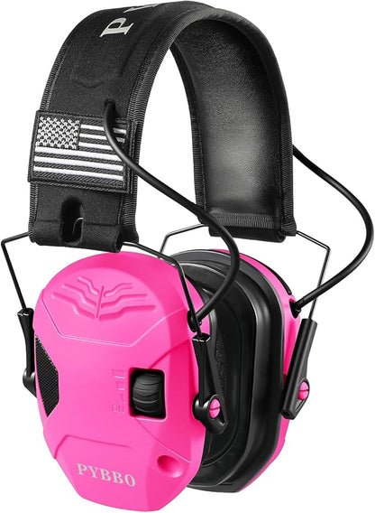 Electronic Shooting Ear Protection w/Gel Pads, 23dB NRR Active Noise Reduction & 3X Amplification Headset for Shooters