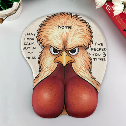 Custom Face Funny & Naughty Personalized Photo 3D Mouse Pad, Custom Face Sexy Body 3D Mouse Pads for Naughty Couple Funny Coworkers Troll, 3D Mouse Pads Adult Jokes Gifts for Couple Coworker Troll (4)