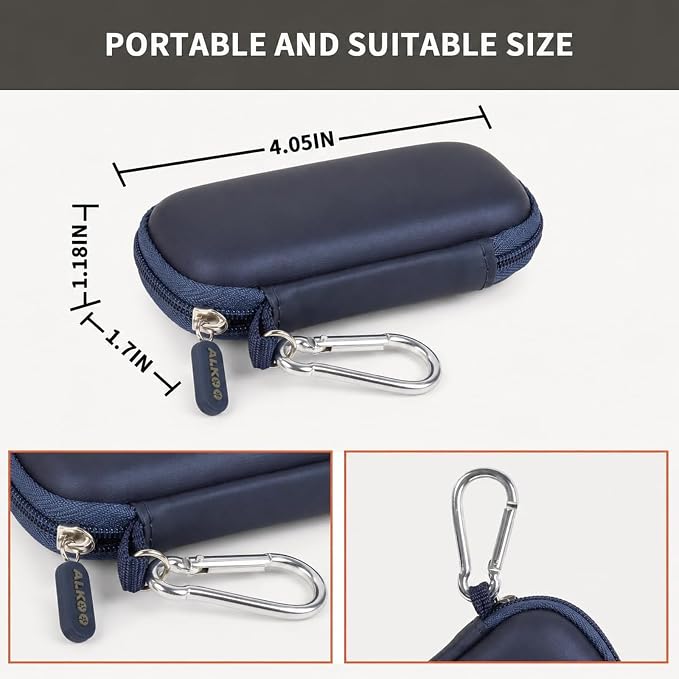 USB Flash Drive Case, SD Card Holder Compatible with Thumb Drive, Memory Cards, SDXC SDHC Storage Bag, Electronic Accessories Organizer for SanDisk for Samsung for Inland (Royal Blue)