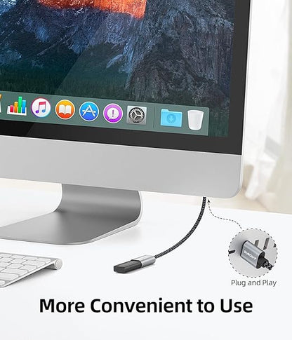 SUNGUY 5Gbps USB 3.0 Extension Cable, 3FT USB Extender, USB A Male to Female Cord, Braided High Data Transfer Compatible with Xbox, Hard Drive, Webcam, USB Keyboard, Mouse, Flash Drive, Oculus VR