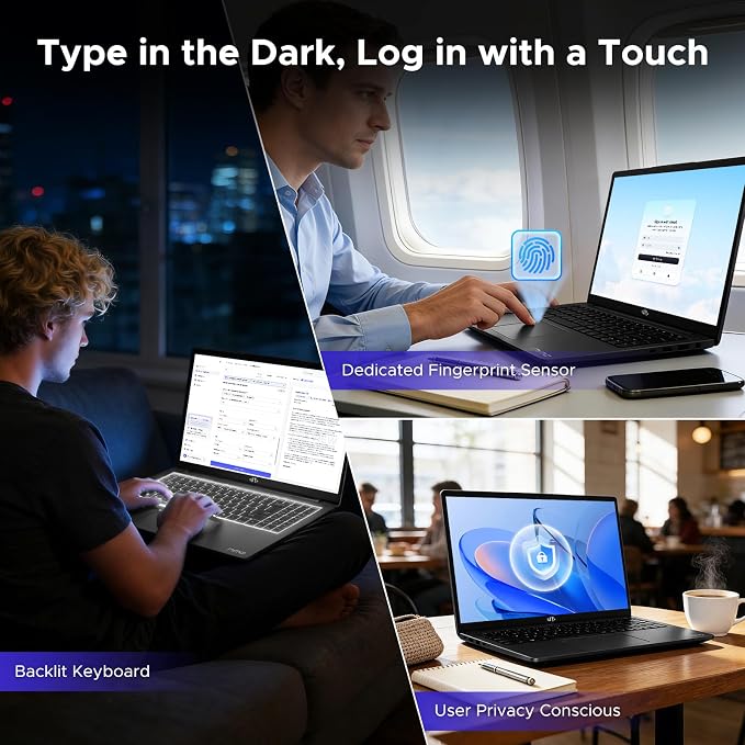 NIMO 17.3" Light-Gaming-Laptop, AMD Ryzen 7 8745HS 8 Cores 16GB DDR5 RAM 512GB SSD, Radeon 780M Graphics, FHD IPS Display, 100W Type-C Fast Charger, Backlit Keyboard, Fingerprint, USB 4.0