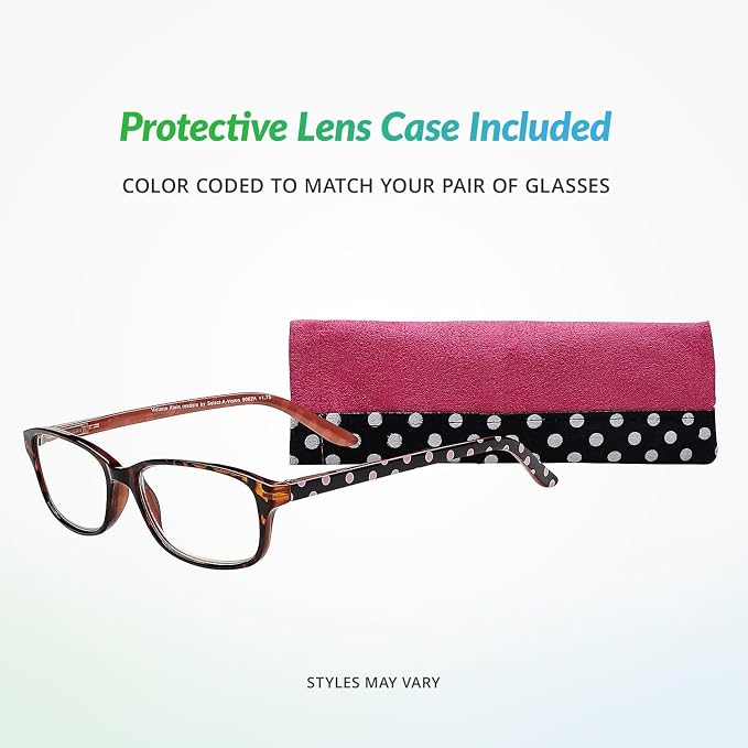 SAV VK Couture E9082 Reading Glasses For Women - Durable, Lightweight, Fashionable Readers