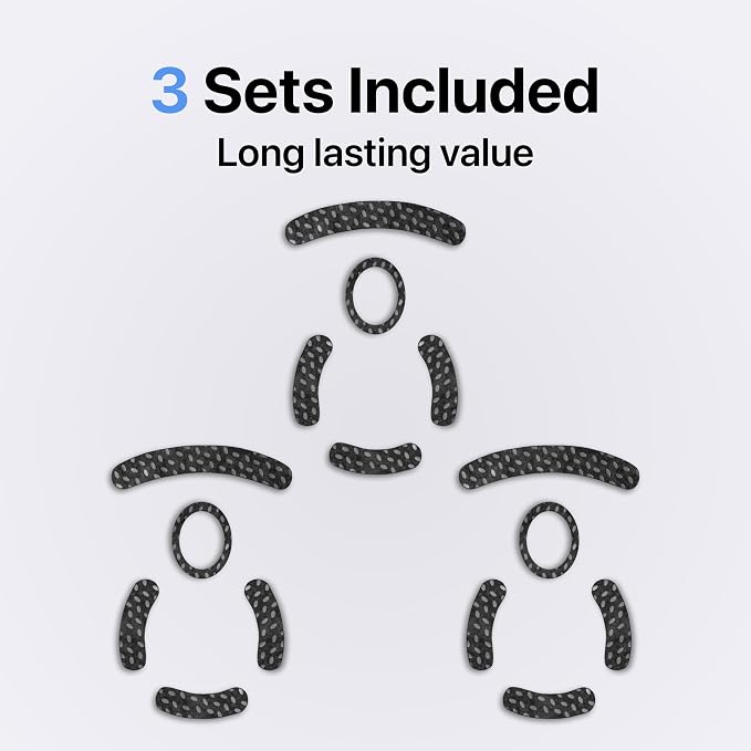 Adhesive Mouse Pad, 3 Pack - Minimalist Mousepad for Logitech G Pro (wireless)