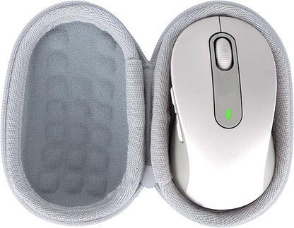 Lebakort Storage Case Compatible with Logitech Signature M650 / M550 Mouse (Off White Case)