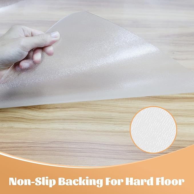KMAT Office Chair Mat,Easy Glide Hard Wood Tile Floor Mats,Chair Mat for Home Office Rolling Chair,Heavy Duty Floor Protector -36"x48" with Lip