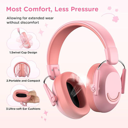 Link Dream Ear Protection Ear Muffs for Kids Toddler Noise Cancelling Reduction SNR 30dB for Show, Concert, Events, Fireworks