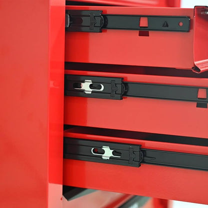 RYH 6 Drawers Rolling Tool Chest - Heavy Duty Mobile Tool Cart with Locking Wheels & Ball Bearing Drawers, 30.5" H x 20.9" W x 13" D Garage Tool Storage Cabinet (Red, 6 Drawers)