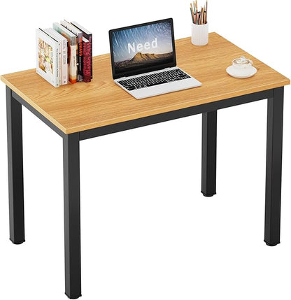 Need Small Computer Desk 31-1/2" Sturdy and Heavy Duty Writing Desk for Small Spaces and Small Desk Study Table Laptop Desk- AC3BB-80-40
