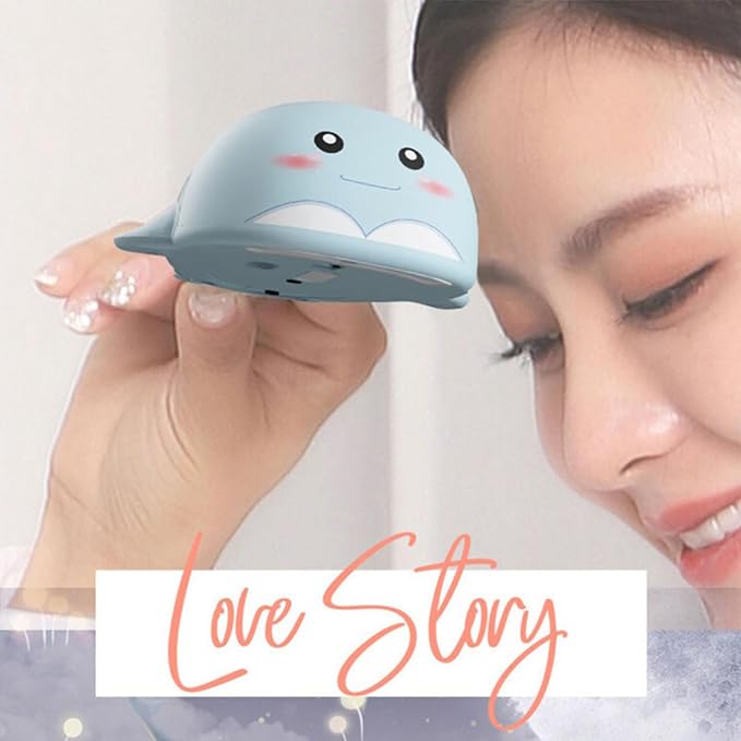 CHUYI Cute Animal Dolphin Shape Wireless Silent Mouse Frosted Cartoon Portable Travel Mute 1600DPI Novelty Optical Unique Cordless Quiet Mice for Computer Laptop PC Gift (1 Pack-Pink)