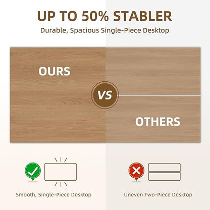 Universal Solid One-Piece Wood Table Top, 55"x20"x1" Workbench Top - Rectangular Particle Board for Standing Desk, Home Office Desk Countertop DlY, Washer Dryer, Coffee, Bar Tabletop
