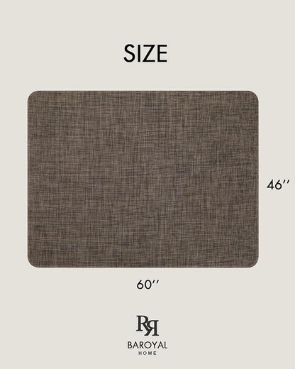 BARoyal Office Chair Mat for Hardwood Floor Under Desk Computer Rolling Chair Mat for Wood/Tile Floor Non-Slip Heavy Duty Desk Rug PVC Plastic Hard Floor Protector 46"x 60" (Dark Walnut)