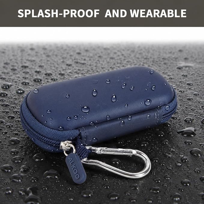 USB Flash Drive Case, SD Card Holder Compatible with Thumb Drive, Memory Cards, SDXC SDHC Storage Bag, Electronic Accessories Organizer for SanDisk for Samsung for Inland (Royal Blue)