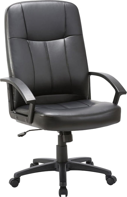 Lorell Chadwick Executive Leather Black High-Back Chair