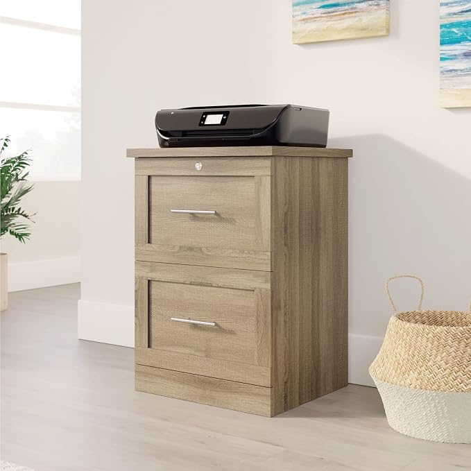 Realspace® 17" D Vertical 2-Drawer File Cabinet, Spring Oak
